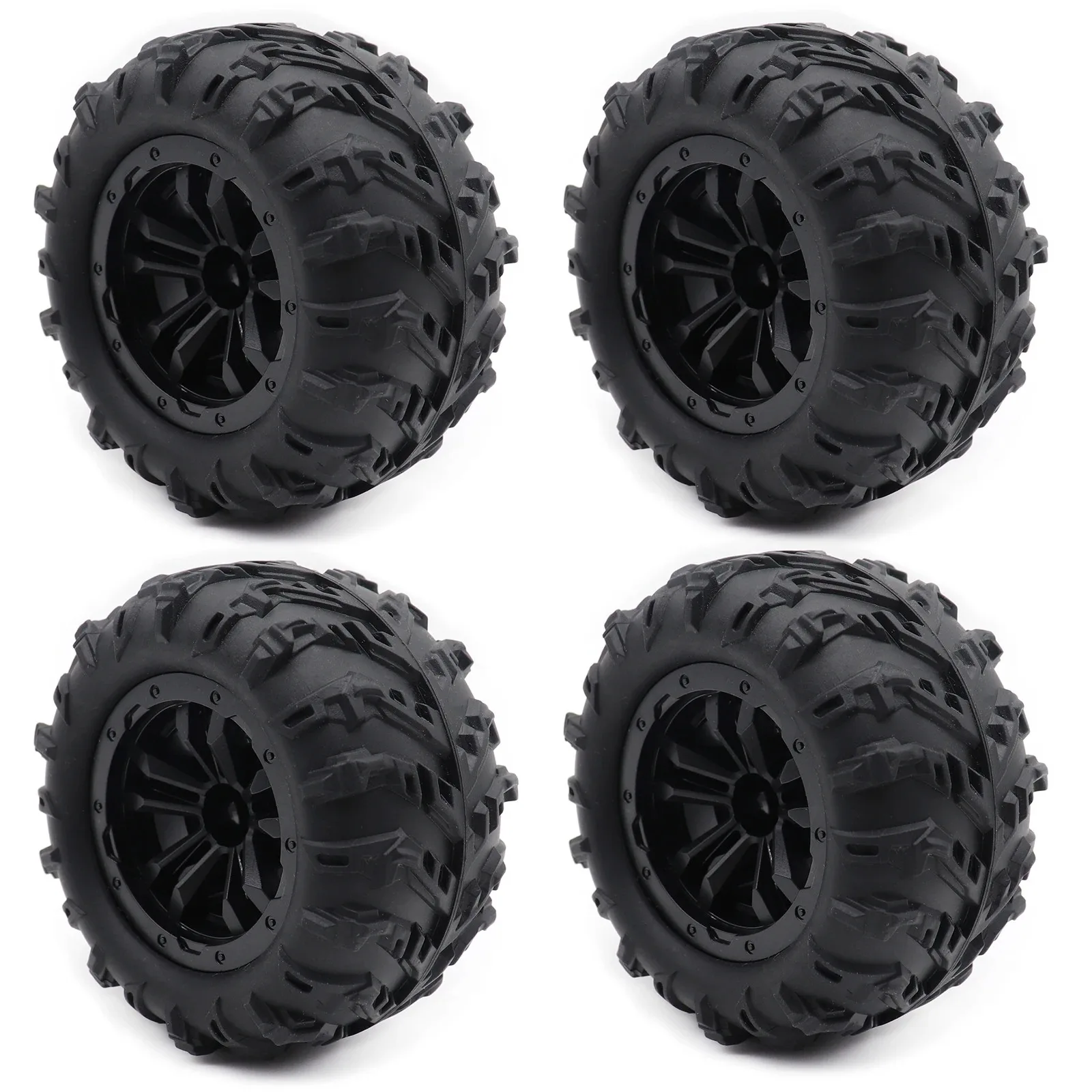 

4PCS 12mm Hex Skidproof Rubber Tire 6034 for SCY 16101 PRO 16102 PRO Upgrade 1/16 RC Monster Truck Wheel Parts