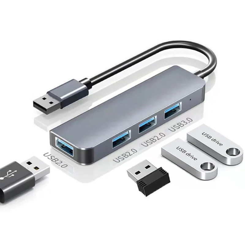 

USB HUB USB3.0 2.0 Data Transfer&Charging Dock Phone Cable Adapter Laptop Computer External Wire Converter Extend Cord Splitter