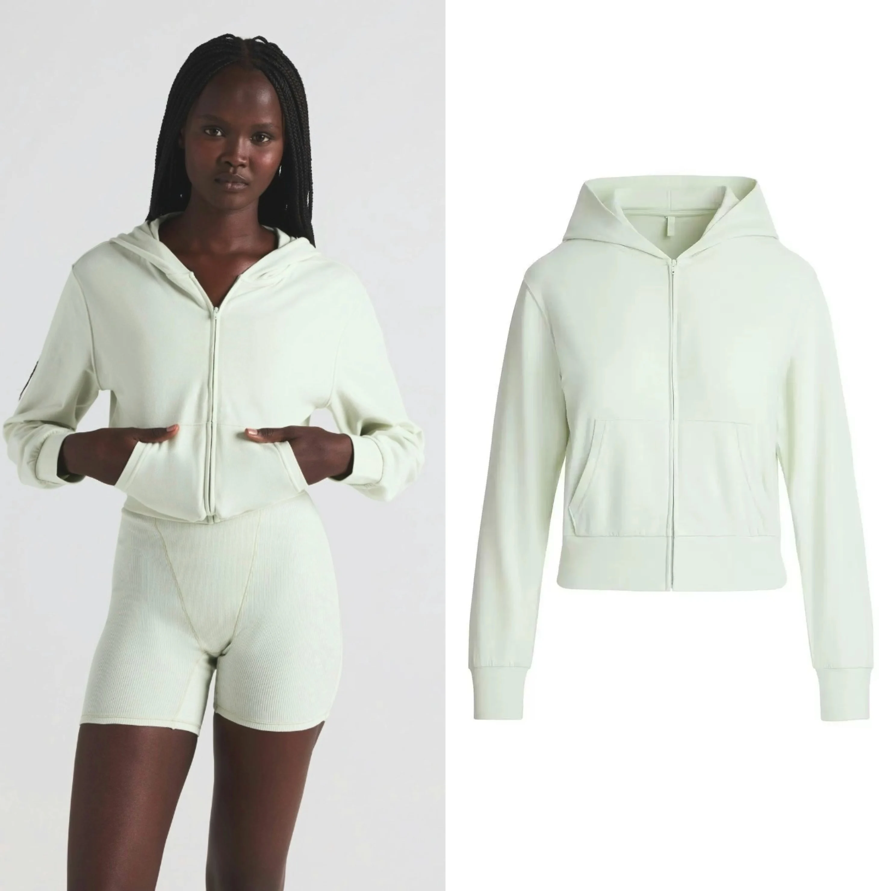 

Новинка 25, хлопковая трикотажная толстовка на молнии, тонкая верхняя одежда, толстовка, Новое поступление, весенняя длина, длинная свековая толстовка с капюшоном