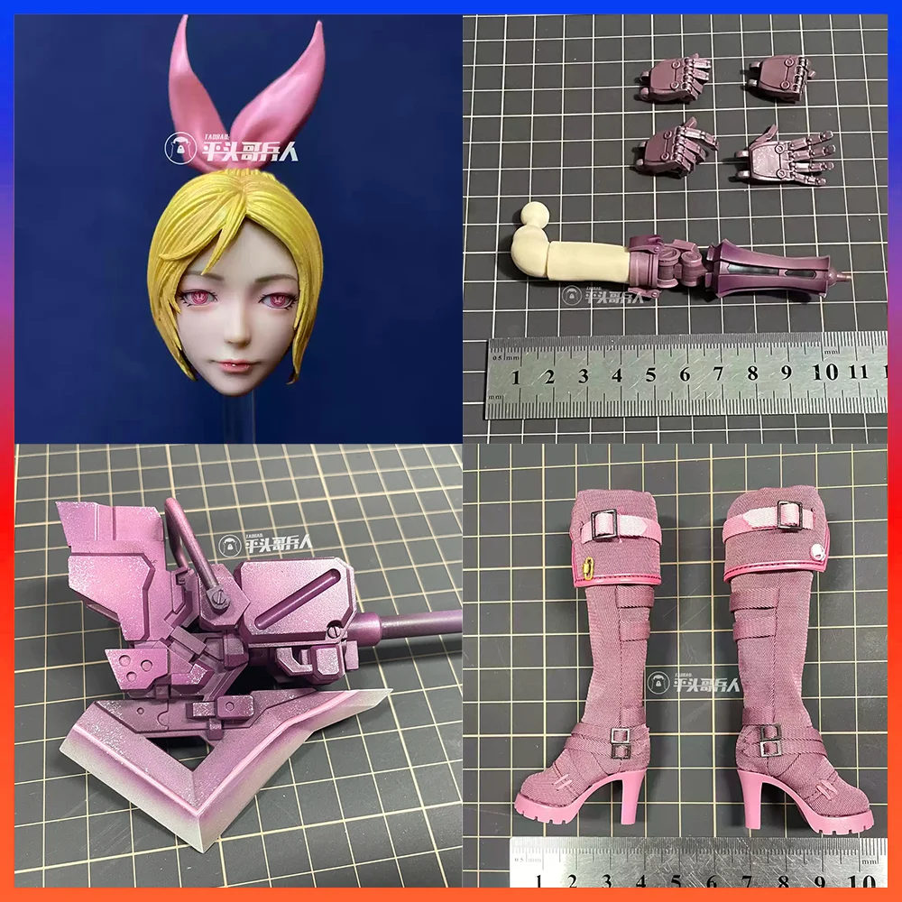 1/6 Scale i8toys Candy Robot Arm Boots Sailor Suit Lollipop Head Carving Model Accessories For 12 Inch Action Figure Body Gifts