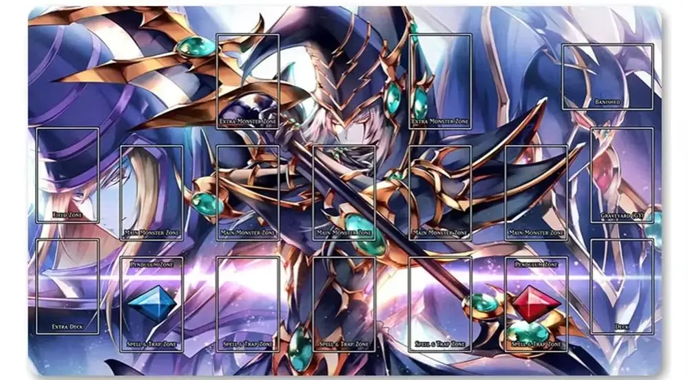 

YuGiOh Playmat Card Game Mat Play mats Compatible for OCG + Free Bag - 2236955