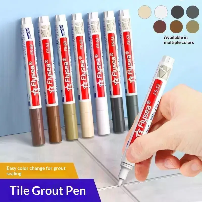 1/5 unidades de herramienta de reparación rápida para el hogar, bolígrafo de juntas DIY para azulejos de baño y cocina, marcador de juntas blanqueador para revitalizar juntas viejas
