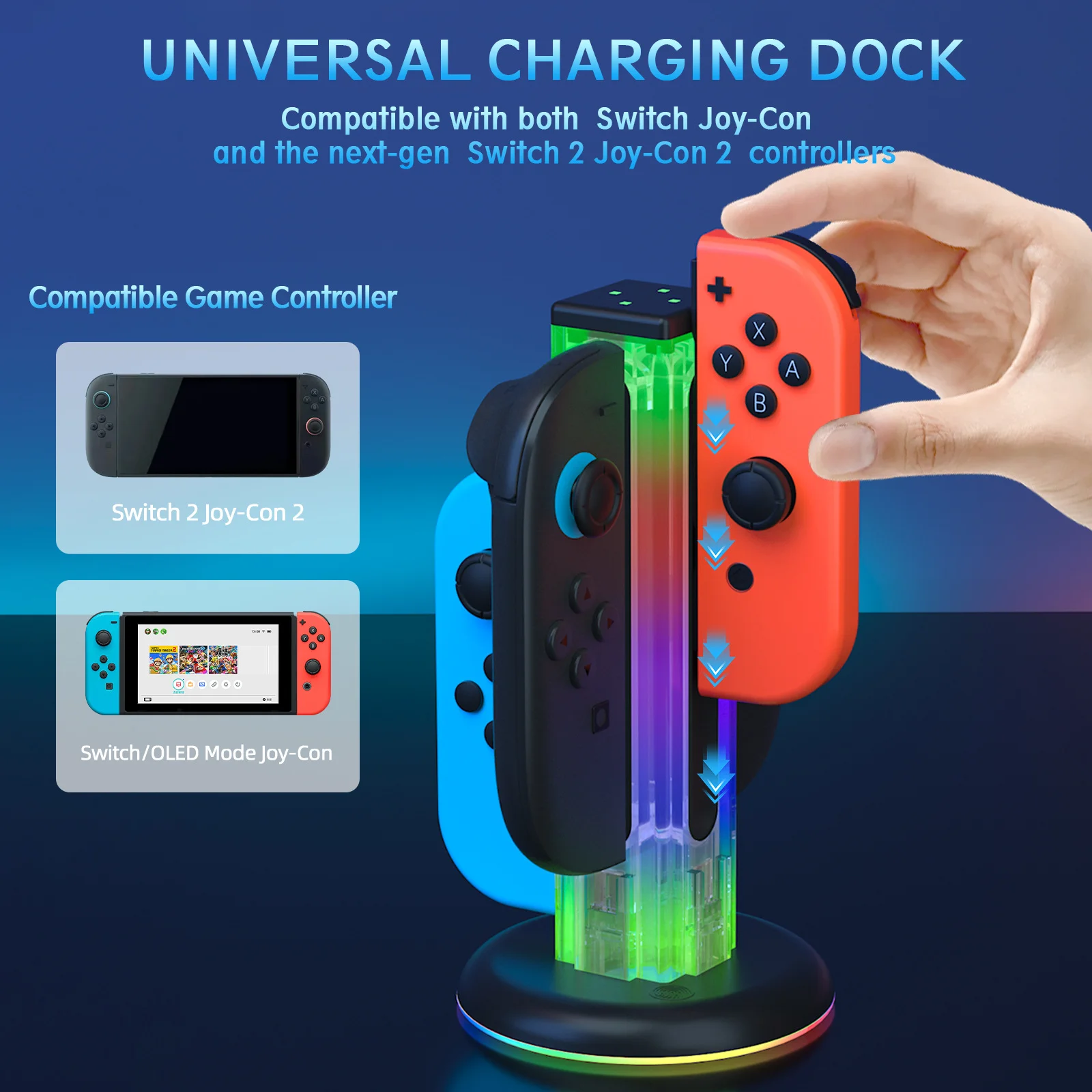 Switch 2 OLED Controller Charg - Gaming Accessories Led review and price