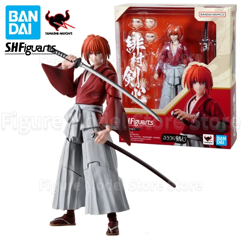 

In Stock 100% Original Bandai S.H.Figuarts SHF Rurouni Kenshin Kenshin Himura Anime Action Figures Toys Models Collector