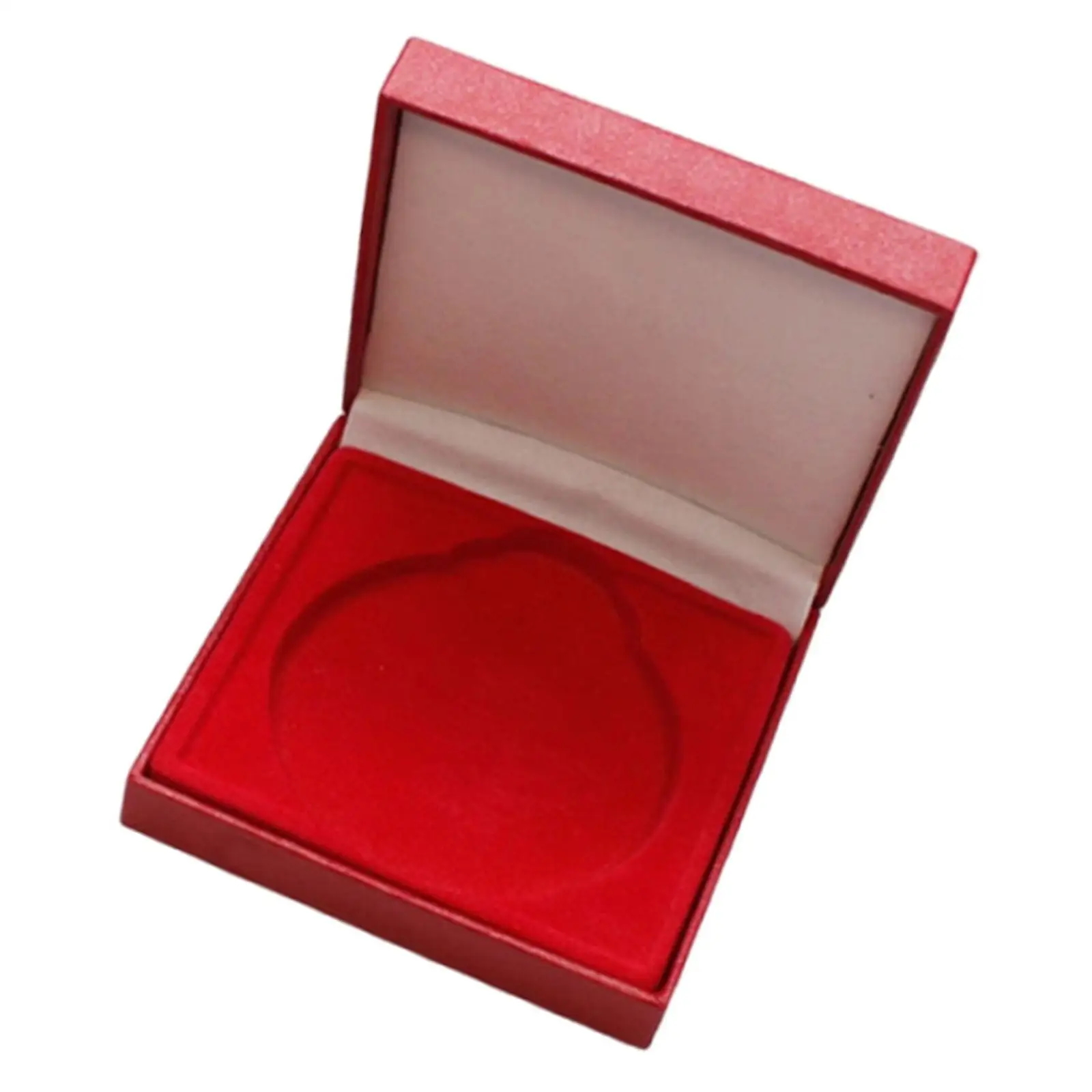 

65-мм чехол для презентационной коробки с медалью, защитный чехол, компактный размер, универсальный красный