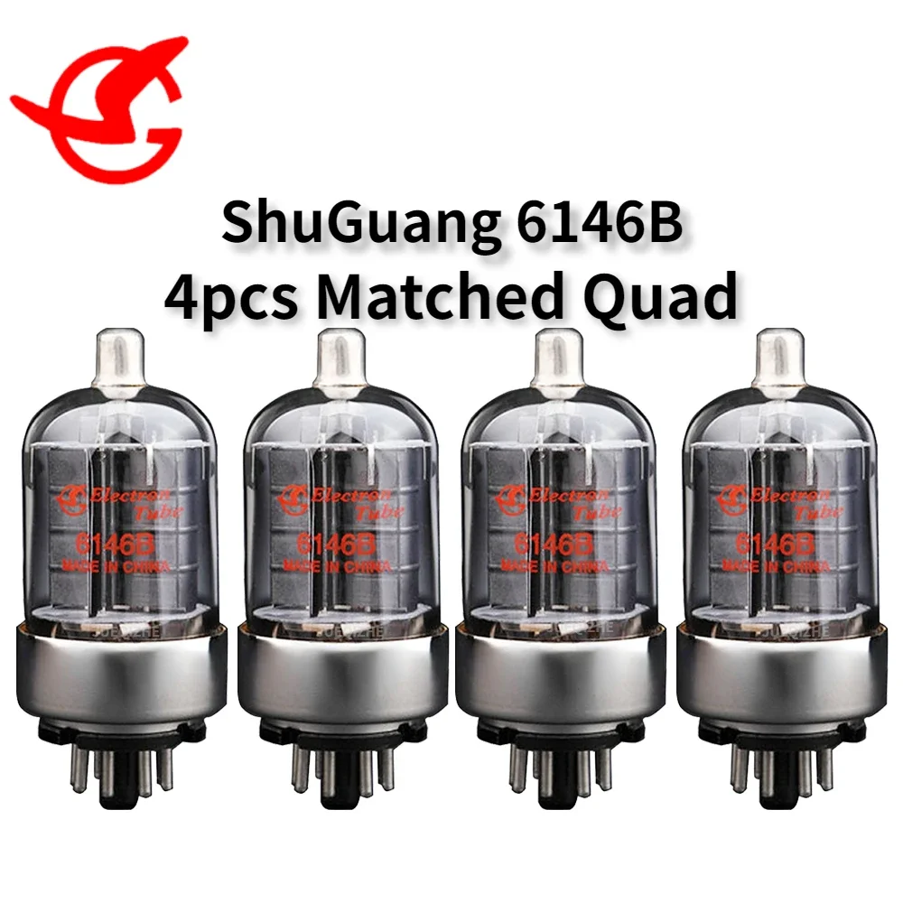 ShuGuang 6146B Electron Bundle Emitter Power Quadruode Tube Valve  Amplifier High Fidelity Matched Quad Hifi Amplifier