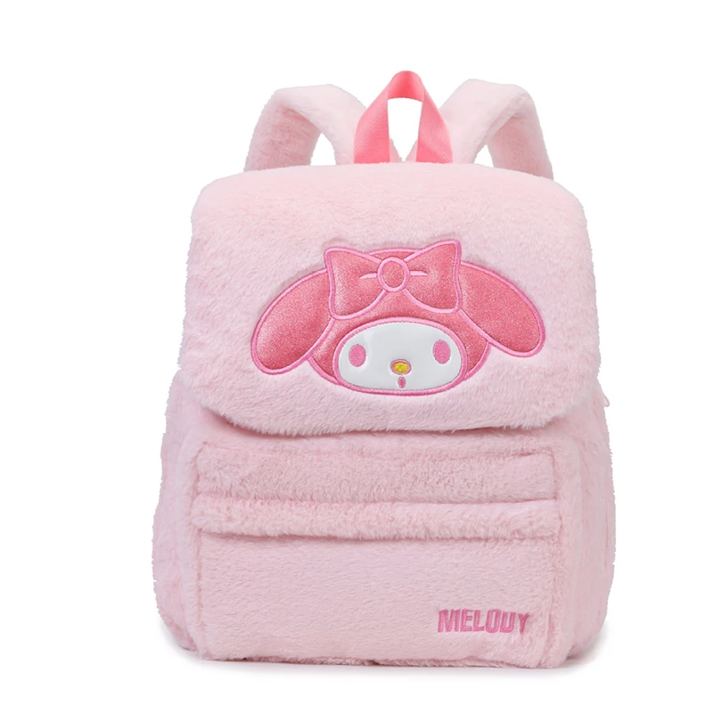 New Cute Hello Kitty My Melody Backpack Kawaii Sanrio Anime Students Piush Bag Cartoon Large Capacity Cinnamoroll Bag Kid Gift