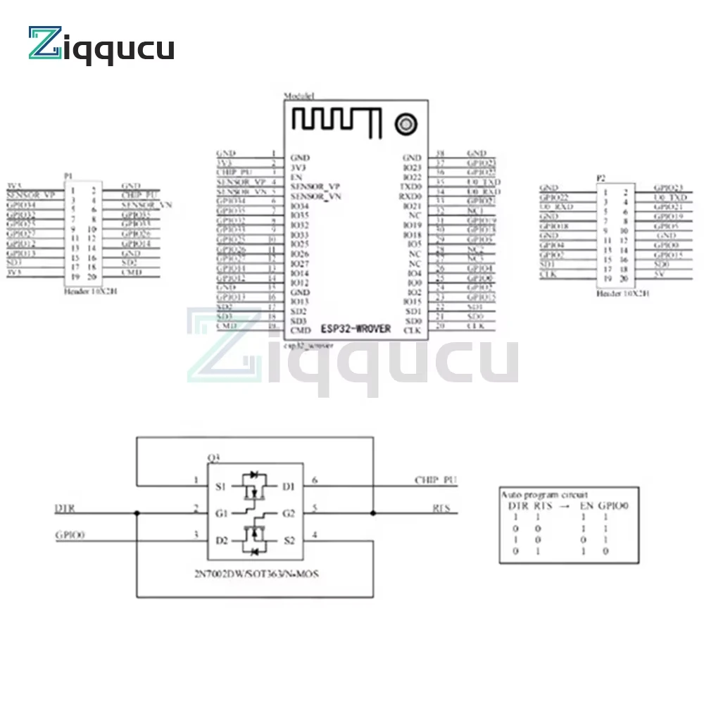 ESP32 Development Board Burning Fixture Test Board Module for Anxinke ESP-12S/ESP-12F/ESP-12E/ESP-O7/ESP-07S