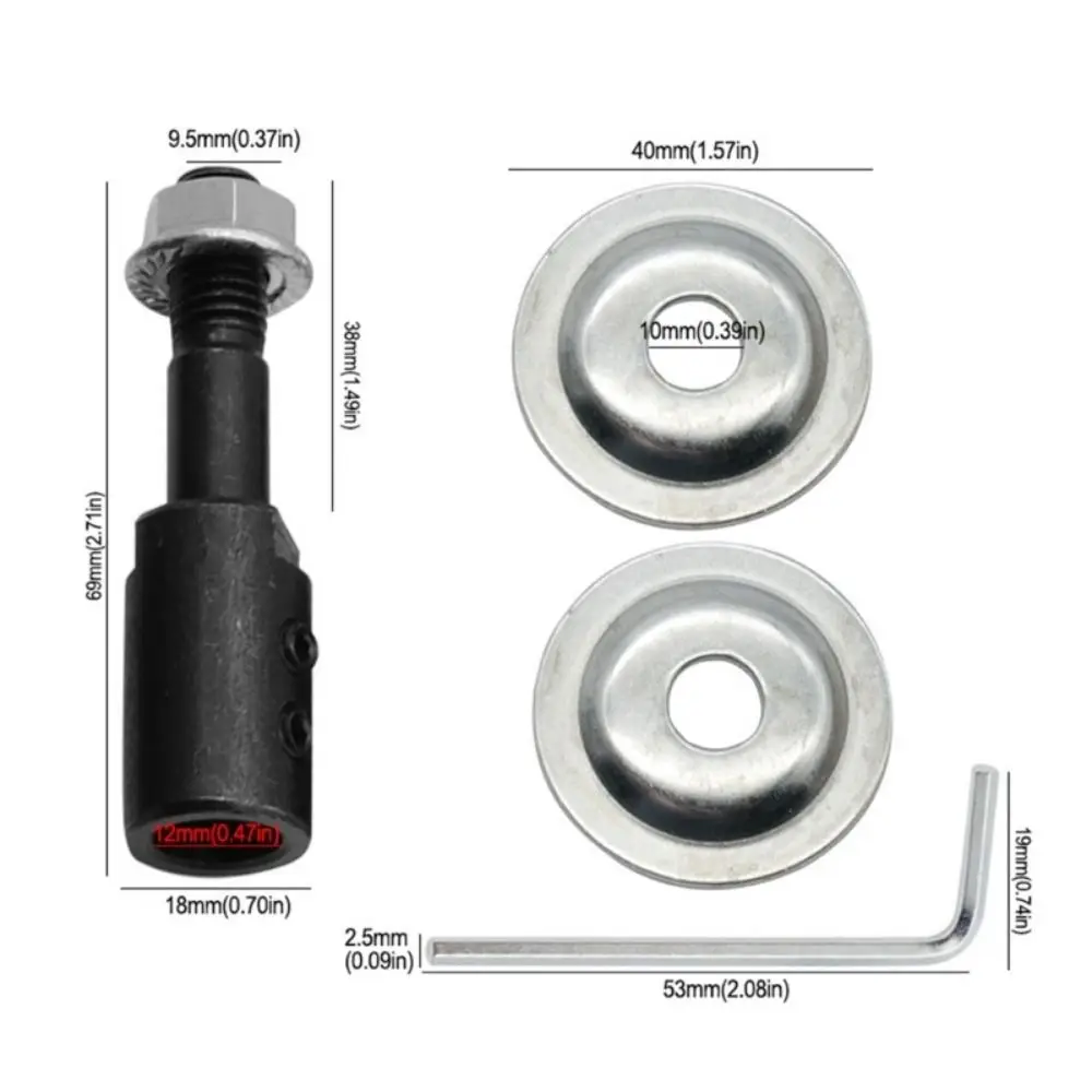1Pcs Motor Bench Spindle Adapter Polishing Wheel Grinding Rod Grinding Wheel Connecting Shaft 5-16mm Motor Accessories