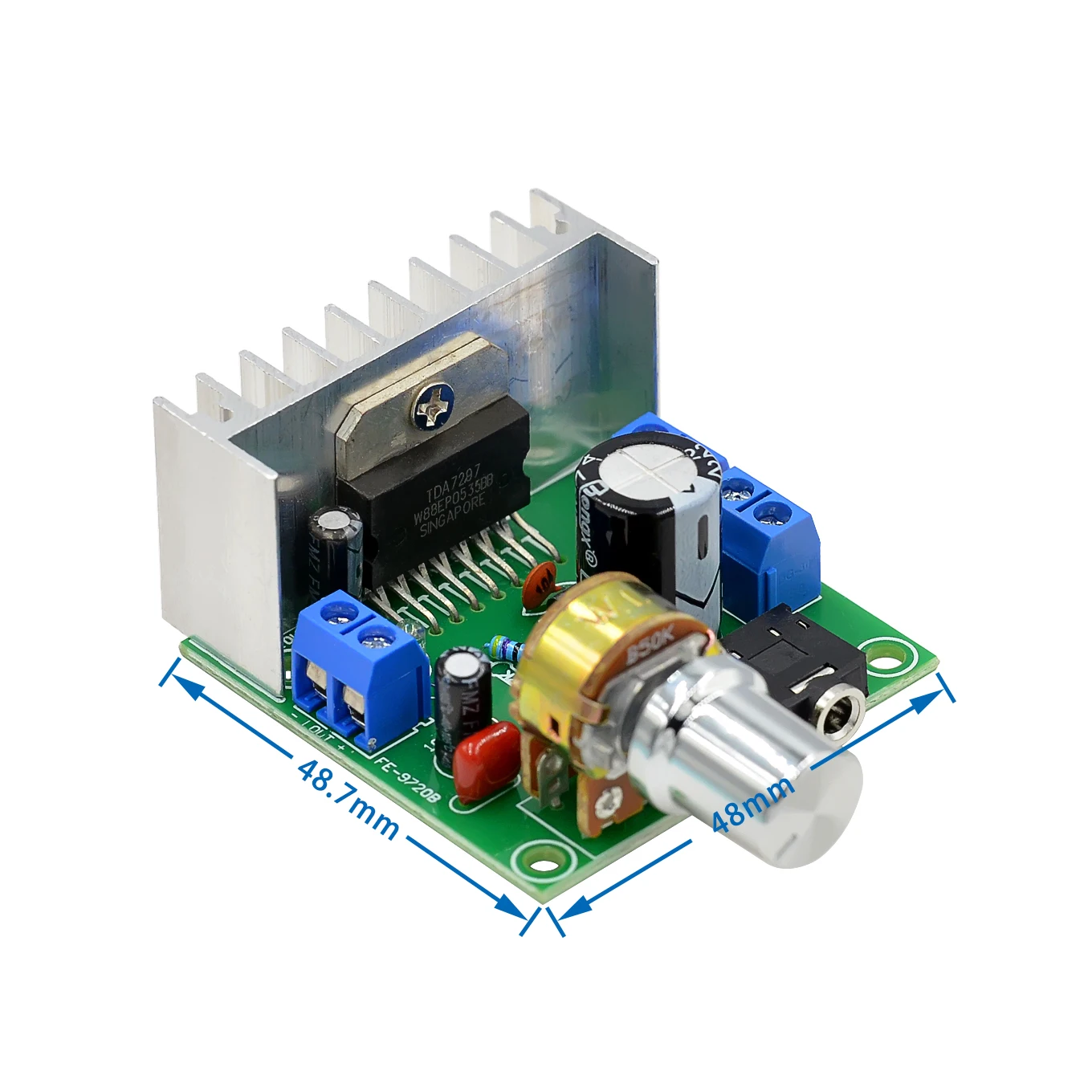 TDA7297 power amplifier board dual-channel noise-free 12V fe-9720b