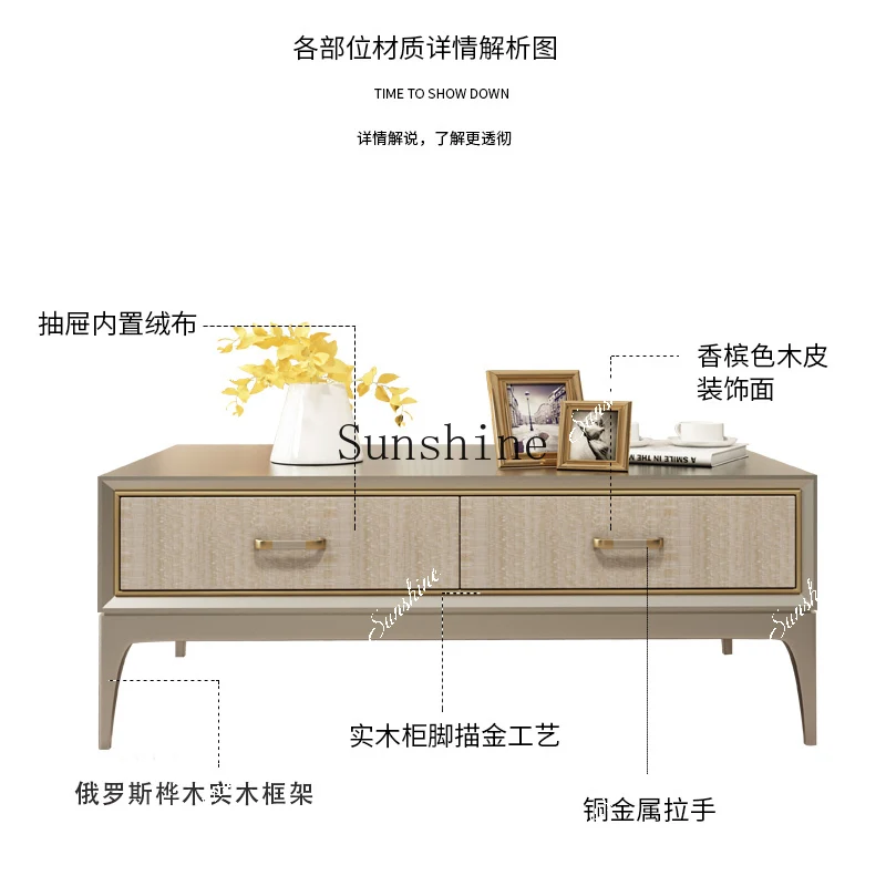 

American light luxury post-modern simple entry living room storage storage cabinet FT