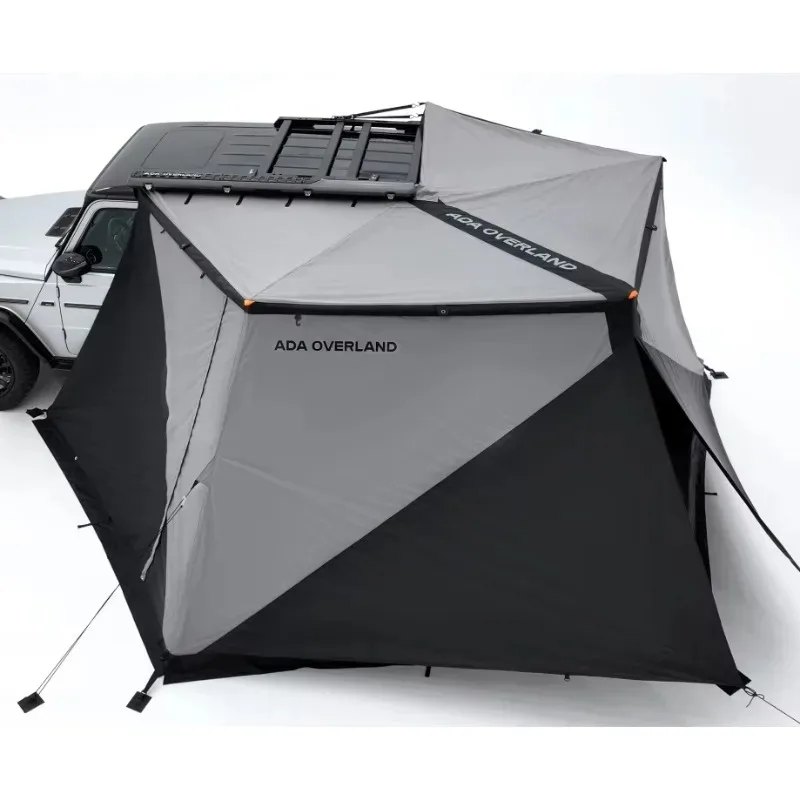 Cool Design Outdoor Graphene Coating 3 Pieces Private Extend Tent Car's Roof 2m&2.5m 270 Awning Wall Shelter