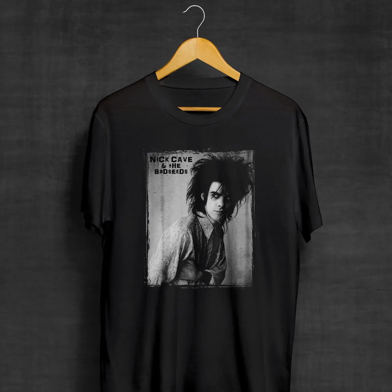 Nick Cave And The Bad Seeds Black T Shirt Post Punk Rock Band vintage Washed graphic Breathable homme Top For Everyday Wear