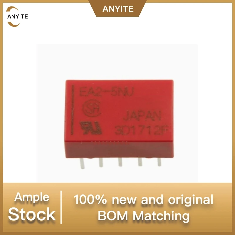 New 5Pcs/LOT  EA2-5NU  EA2-12NU   EA2-24NU   10pin  1a  Replace    TQ2-5V ATQ209 A5W-K