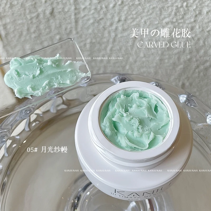 5 ml 3D-Blumengel, antihaftbeschichtet, Schnitzkleber, perlweiß, Satin, Nagelkunst, DIY-Sculpting-Gel für Maniküre-Verlängerung, Salongebrauch