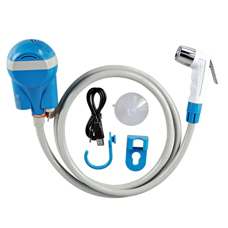 Factory Price Camping & Toilet Accessories Bathroom Kit USB Rechargeable Water Shower Pump Portable Muslim Bidet Shower