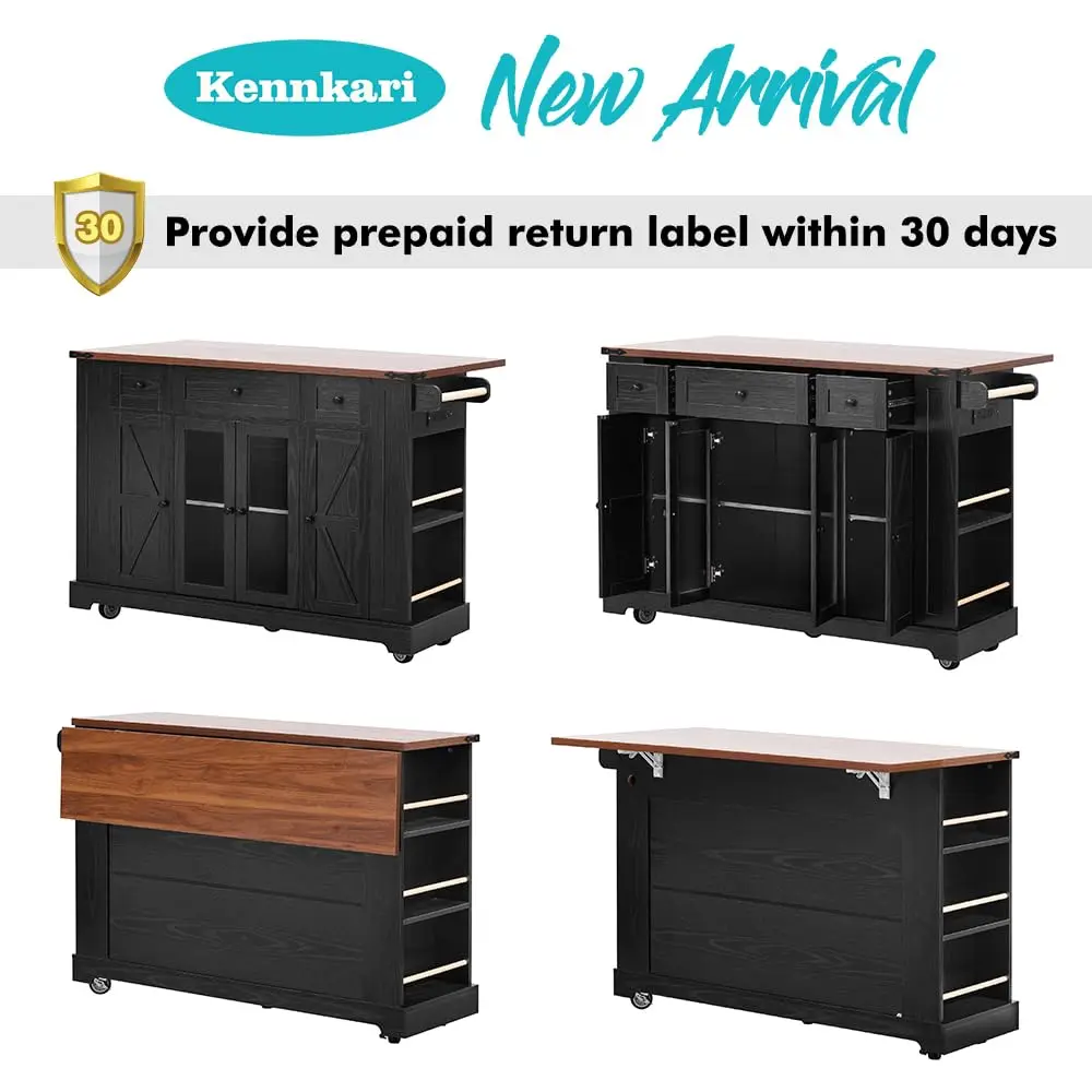 Thumbnail 3 - #5 Trending Kitchen Island Carts Right Now