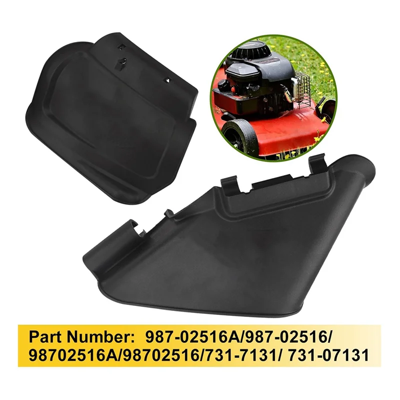 

21" Hand Pushed Lawn Mower Side Discharge Chute And Hinged Mulch Plug 731-07131 987-02516A For MTD Craftsman-AS97