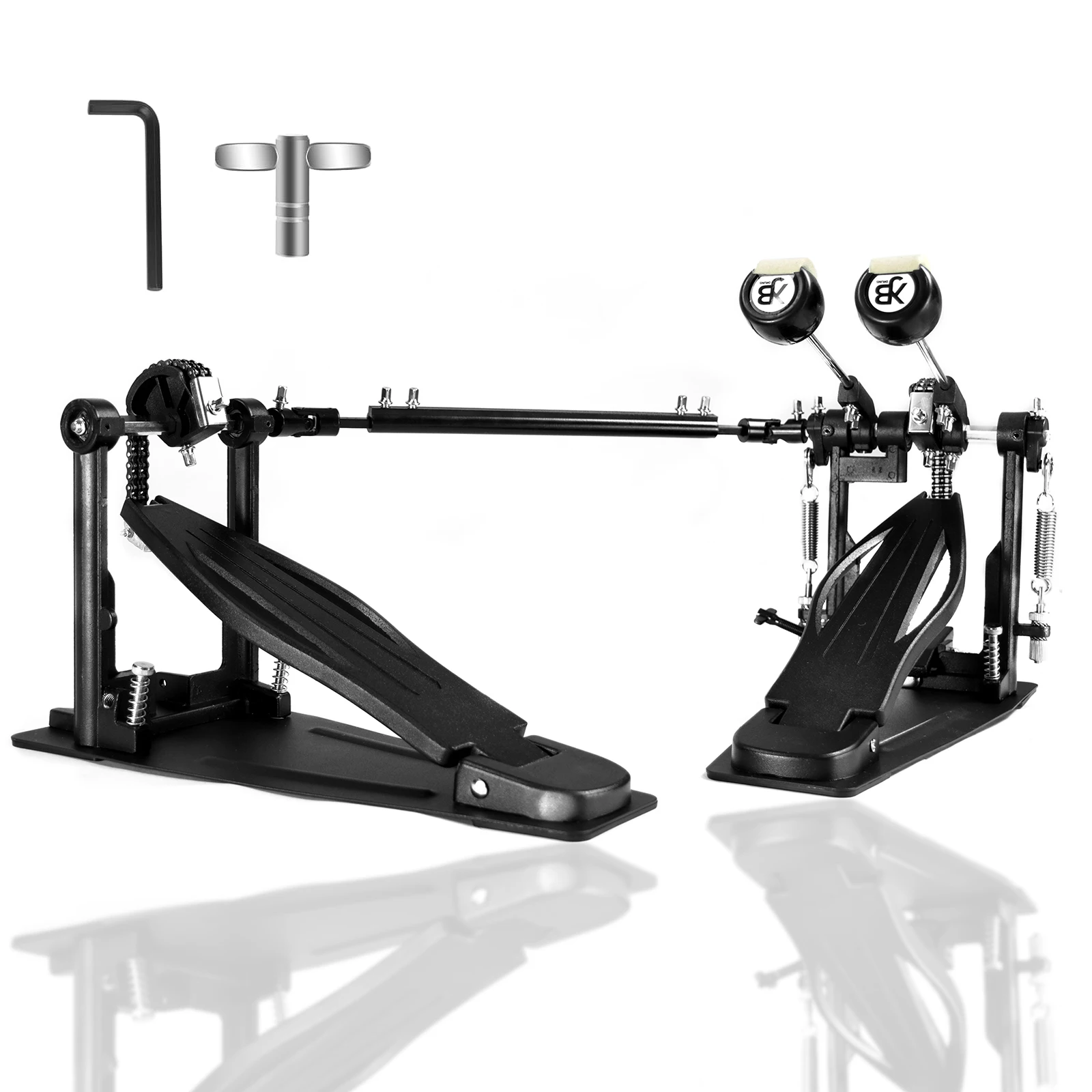 Direct‑Drive Double Bass Drum Pedal Ultra‑Responsive Action Percussion Hardware For Drum Kit Band Practice Stage Performance