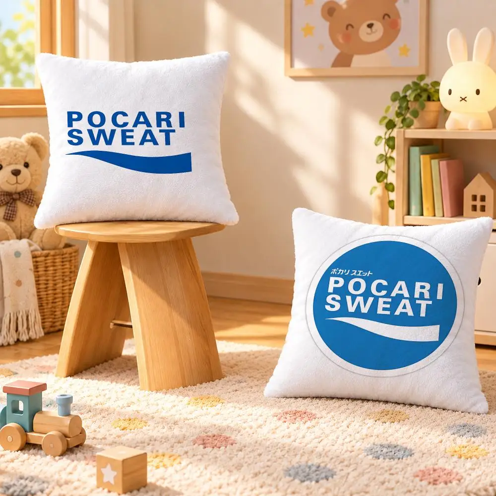 Beverage Pocari Sweat Sports Drink Cushion Cover Personalized Decorative Living Room Home Sofa Bedroom Office Car Decor