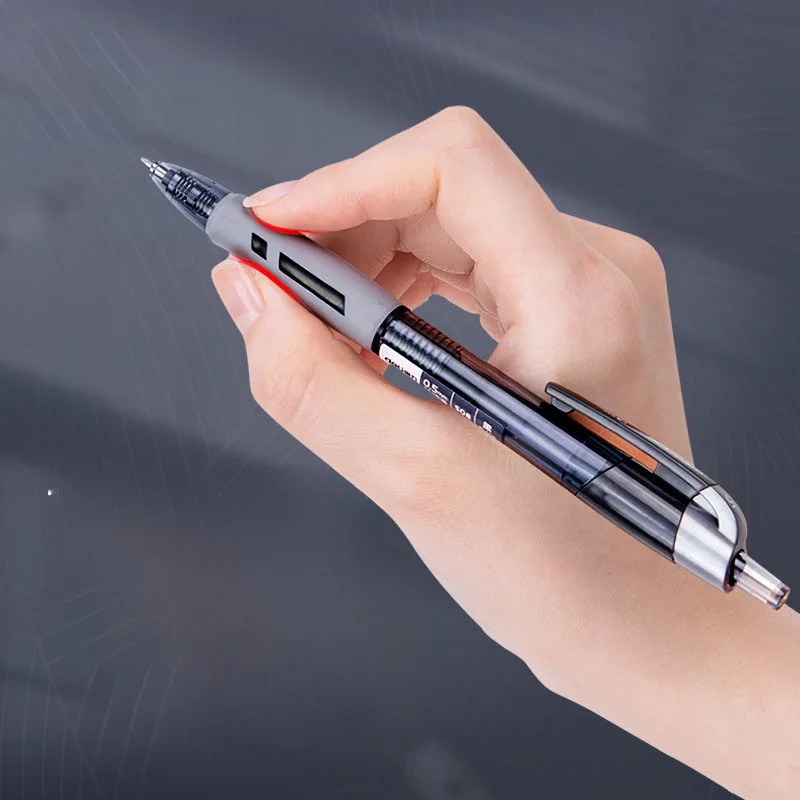 S08 press gel pen 0.5mm black red blue press pen student stationery sign pen wholesale Glass fountain pen Glass pen