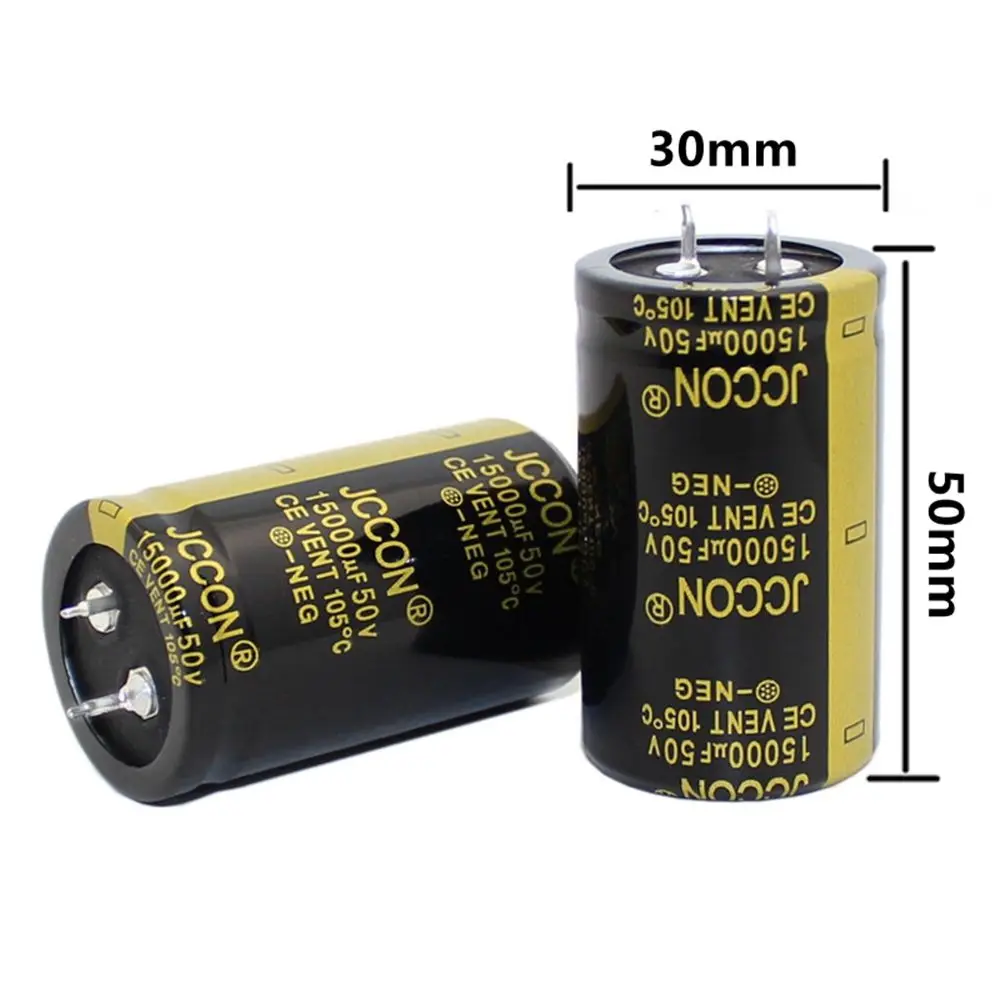 1PCS JCCON 50V4700uf 50v6800uf 50v10000uf 50v15000uf 50v22000uf Capacitor eletrolítico de áudio 22x30 25x40 30x50 35x50mm