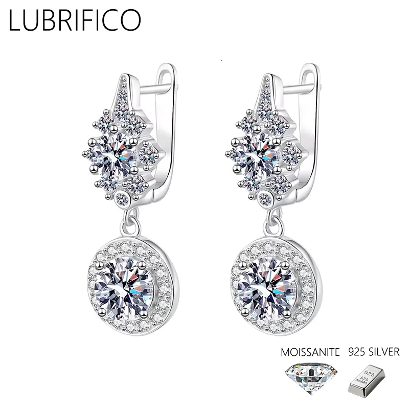 

Серьги-клипсы круглой формы с муассанитом 3,0 карата, 100% стерлинговое серебро 925 пробы, лабораторный бриллиант для женщин, ювелирные украшения для свадебной вечеринки