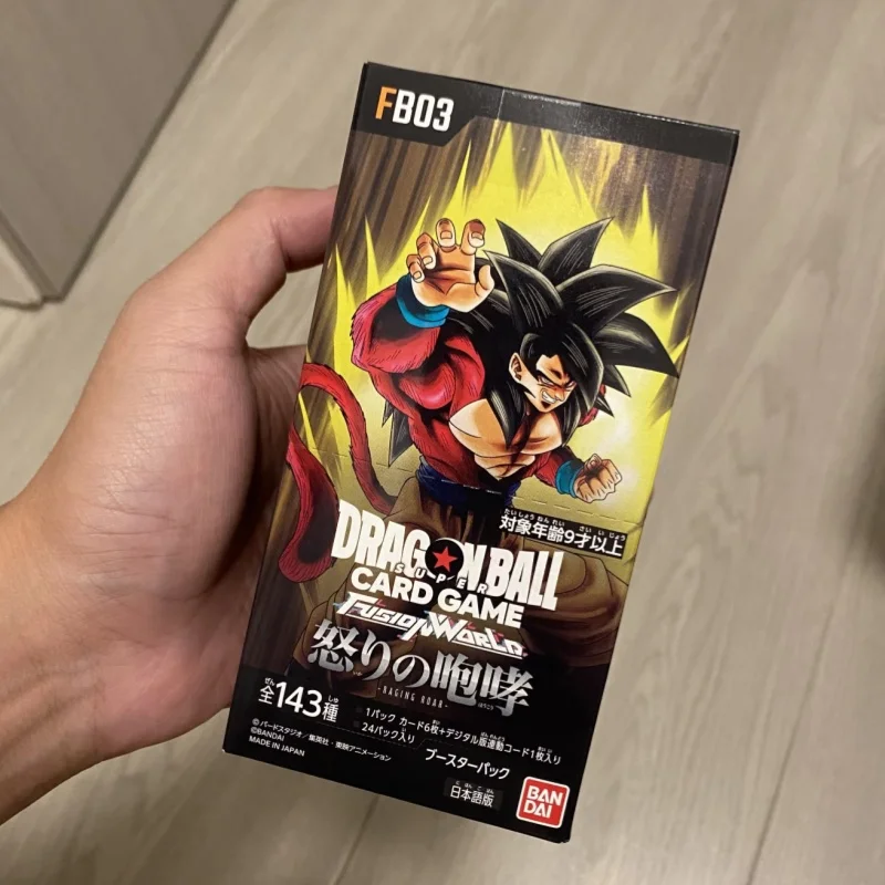 Bandai Dragon Ball TCG coleção cartão FUSIONWORLD versão japonesa FS01 FS02 FB03 FB04 FB05 FB07 FB08 brinquedo presentes de Natal