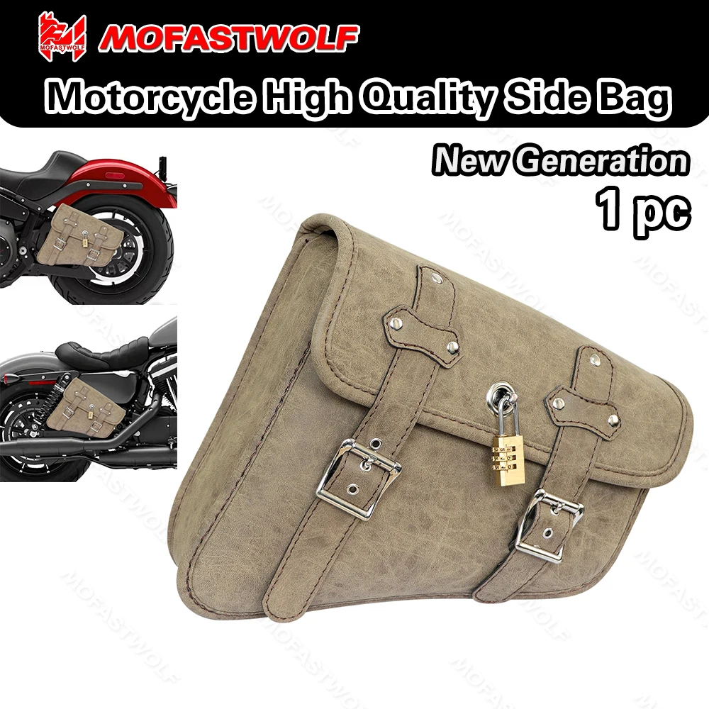 

Waterproof Motorcycle Swing Arm Bag Saddlebag for Softail Standard Dyna Low Rider Sport Glide - Solo Side Bags