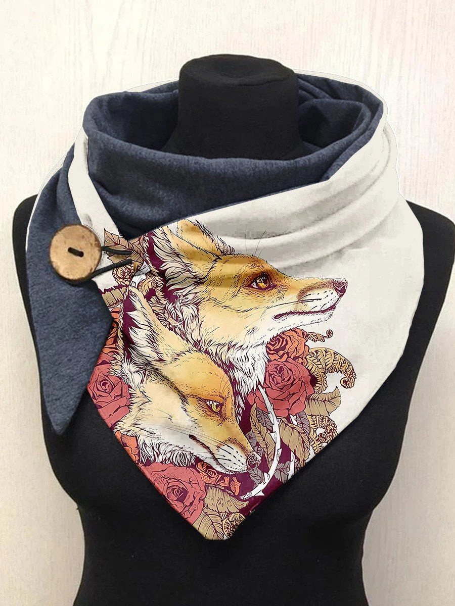 Horse Butterfly Watercolor Art Shawl Scarf for Women