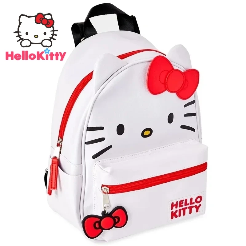 

Hello Kitty Backpack Cartoon Anime Women Cute Light Waterproof Backpacks Sanrio Stitch Students Bag Shoulder Kids Bags Girl Gift