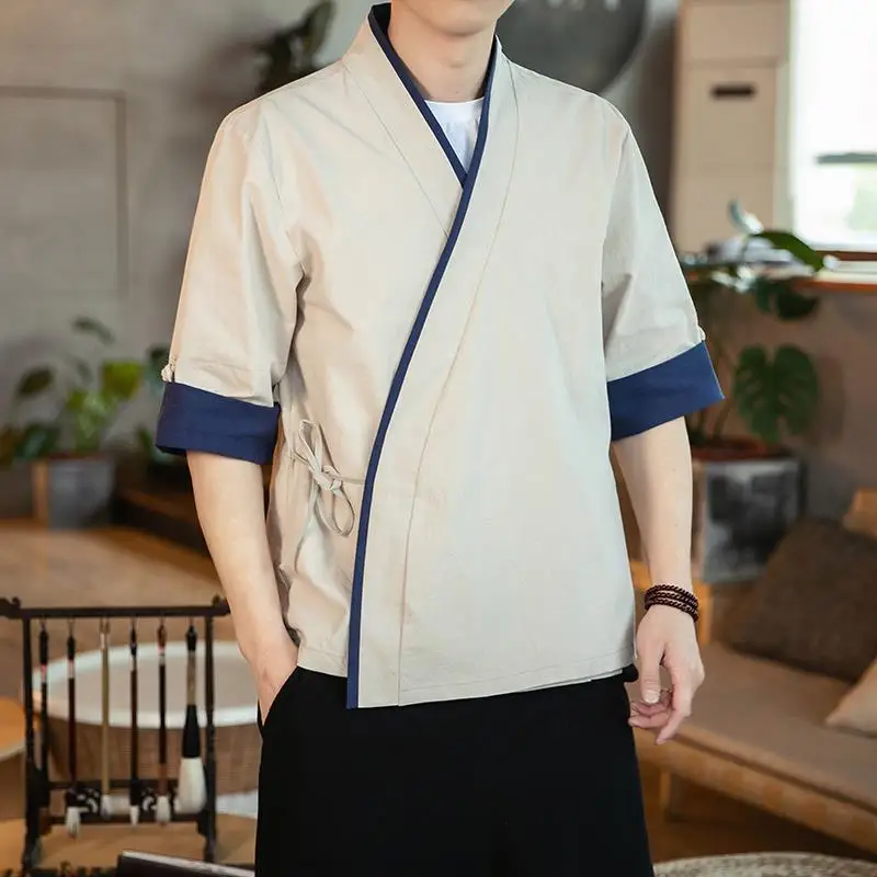 Japanese uniform chef overalls men's suit sushi dishes catering restaurant labor suit