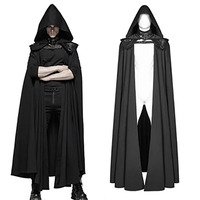 Medieval Cloak Cape Long Robe Gothic Punk Hood Outfit Men Death Vampire Dark Costume Knight Warrior Cosplay For Adult