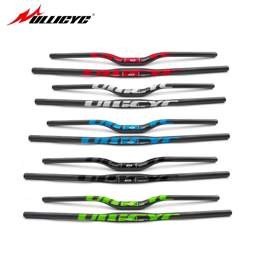 Kierownica rowerowa z włókna węglowego, w kształcie jaskółki, 31.8*720/740MM uchwyt rowerowy MTB, górska droga rowerowa kierownica