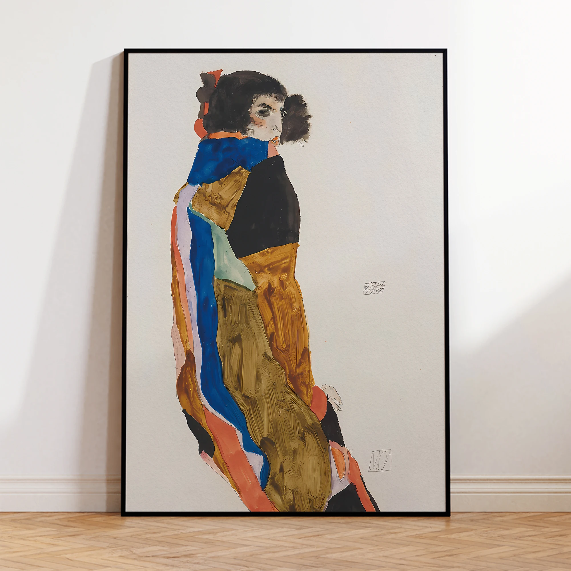 โมเดิร์นบทคัดย่อ Egon Schiele Moa Vintage โปสเตอร์ Wall Art พิมพ์ภาพวาดผ้าใบภาพโปสเตอร์สําหรับห้องนั่งเล่นตกแต่งบ้าน