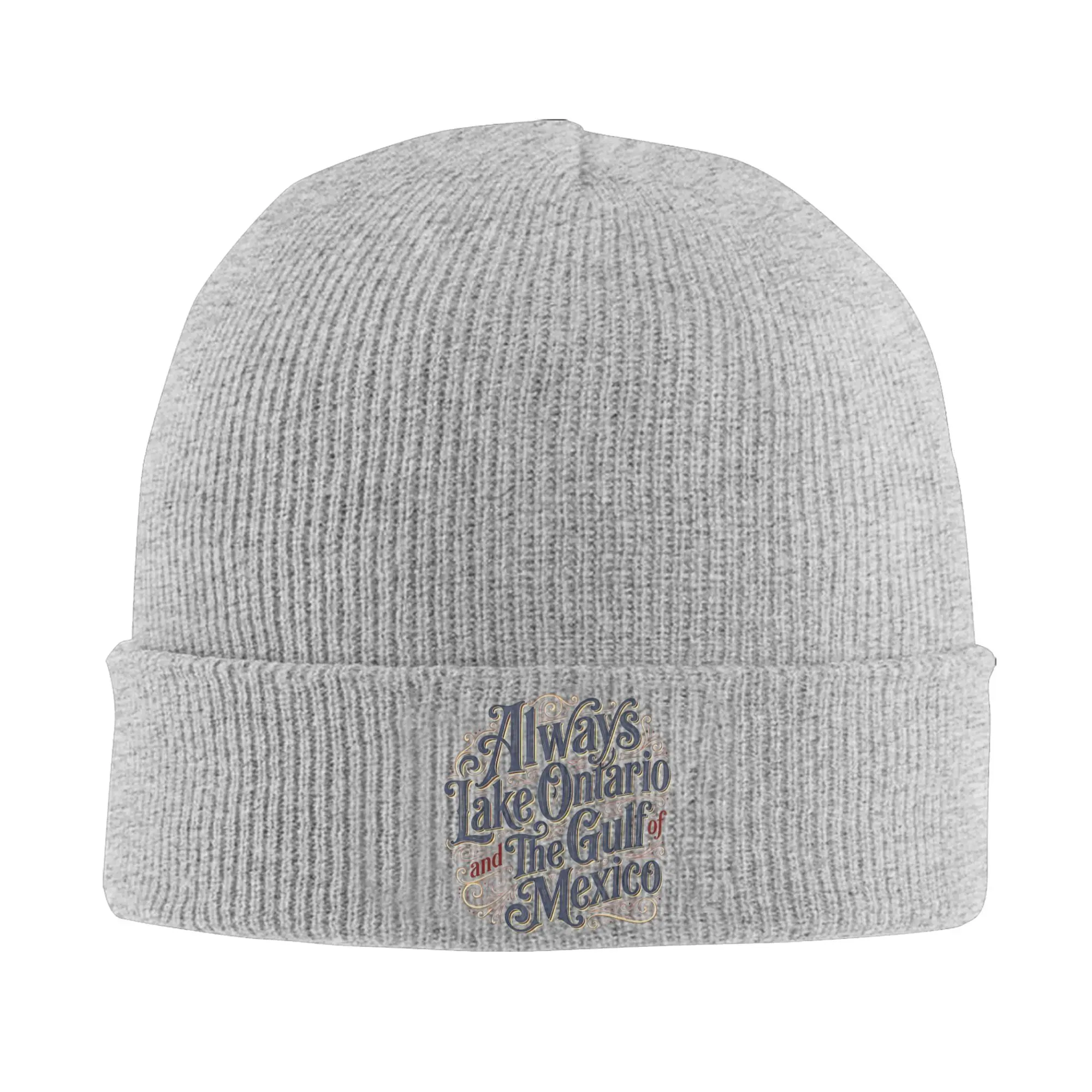 Funny Political Lake Ontario Forever Knitted Hat Women's Men's Skullies Beanies Winter Hat Acrylic  Warm Cap