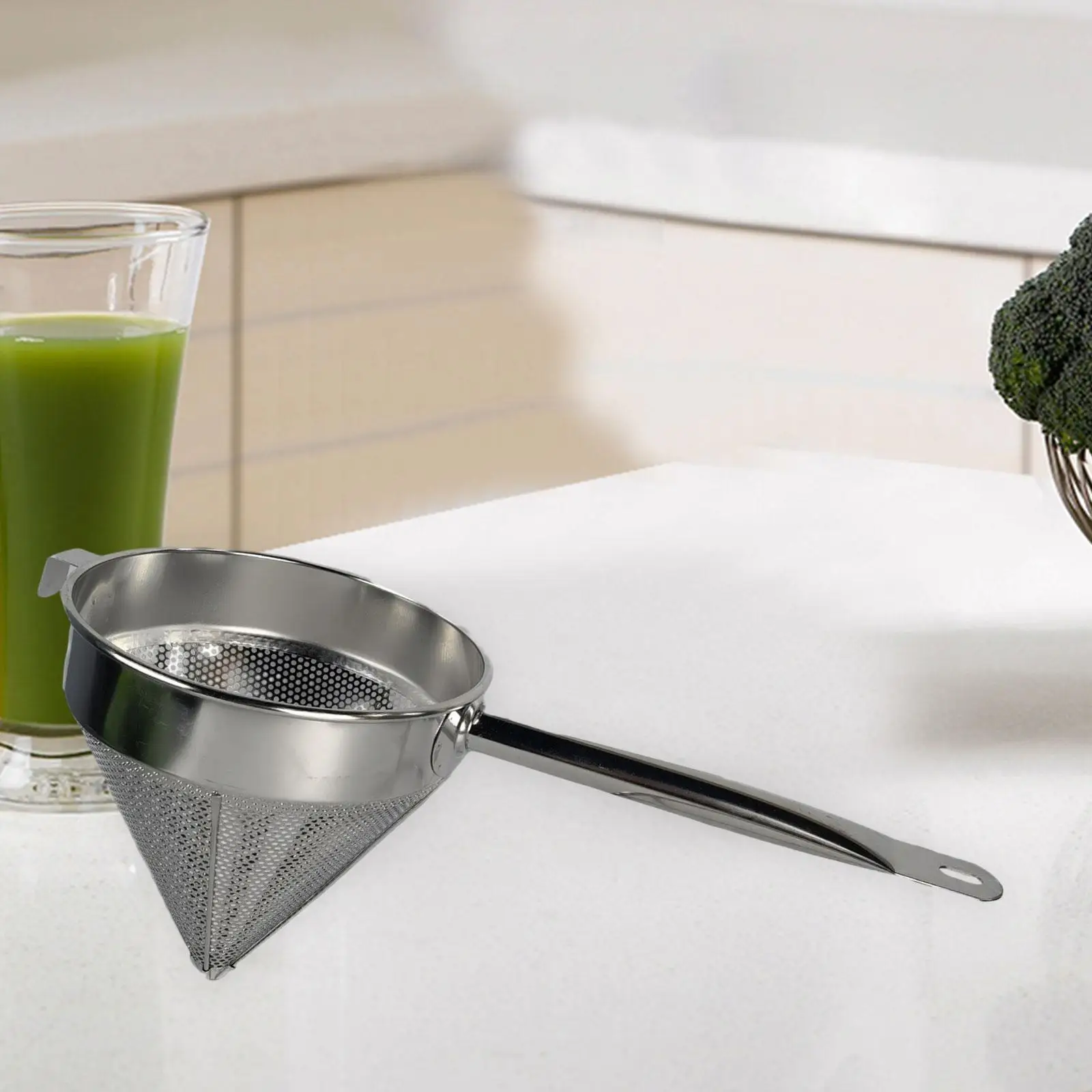 

Фильтр Bouillon из нержавеющей стали с усиленной ручкой, кухонный фильтр диаметром 8 дюймов