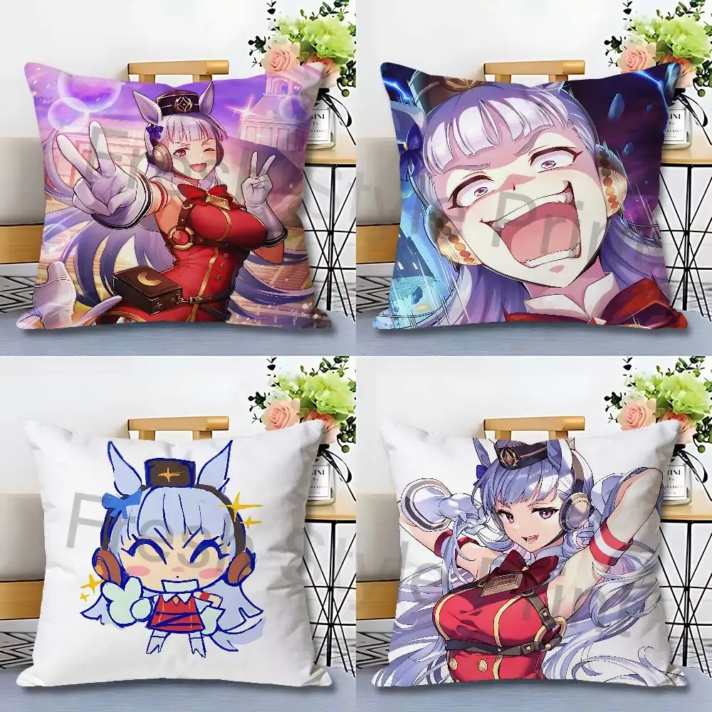 G-Gold S-Ship U-Umamusumes Anime Celebrity Merchandise All-Match Printed Pillow Case Sofa Car Office Room Decoration Protector