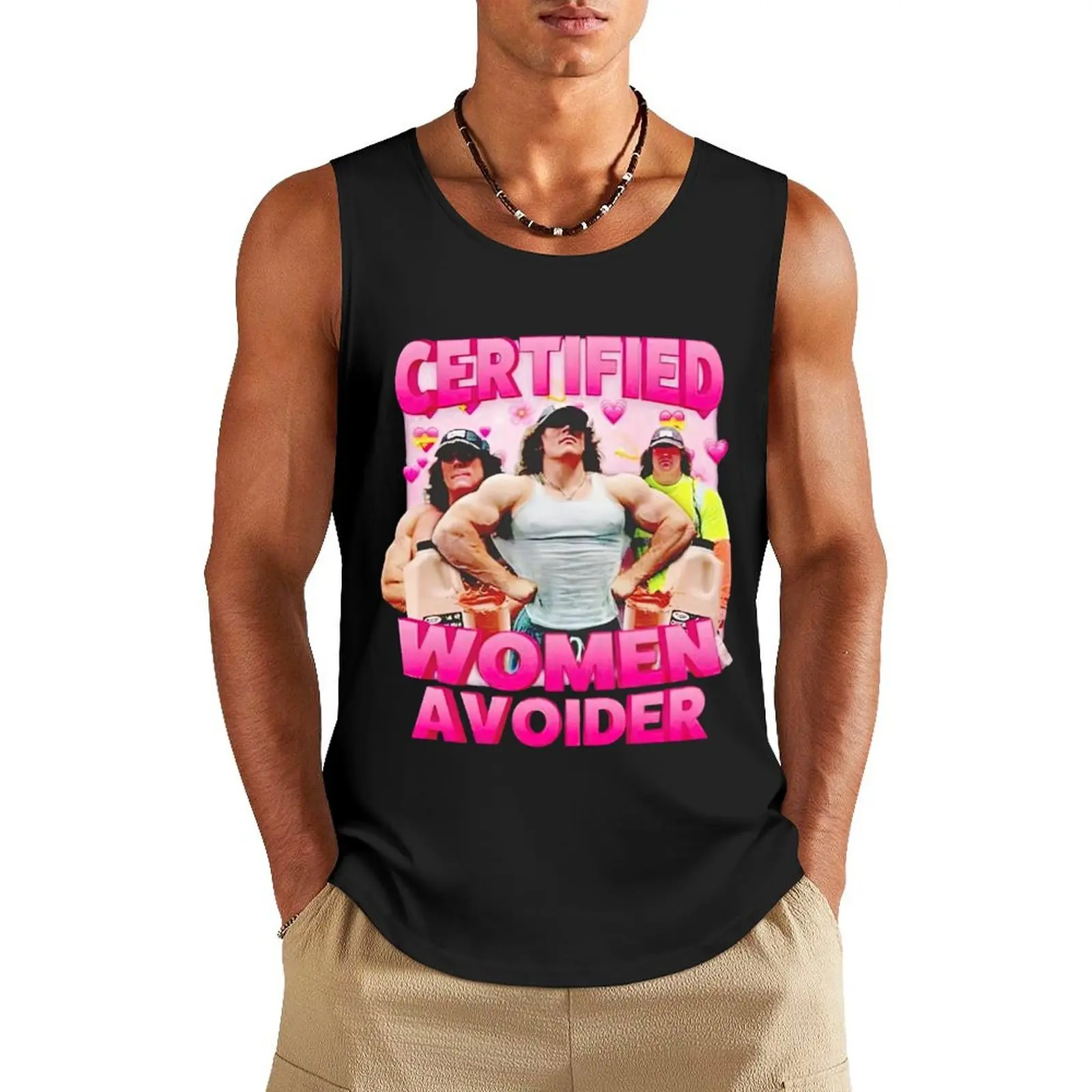 

Certified Women Avoider Sam Sulek Tank Top sleeveless tshirts for men Men's gym