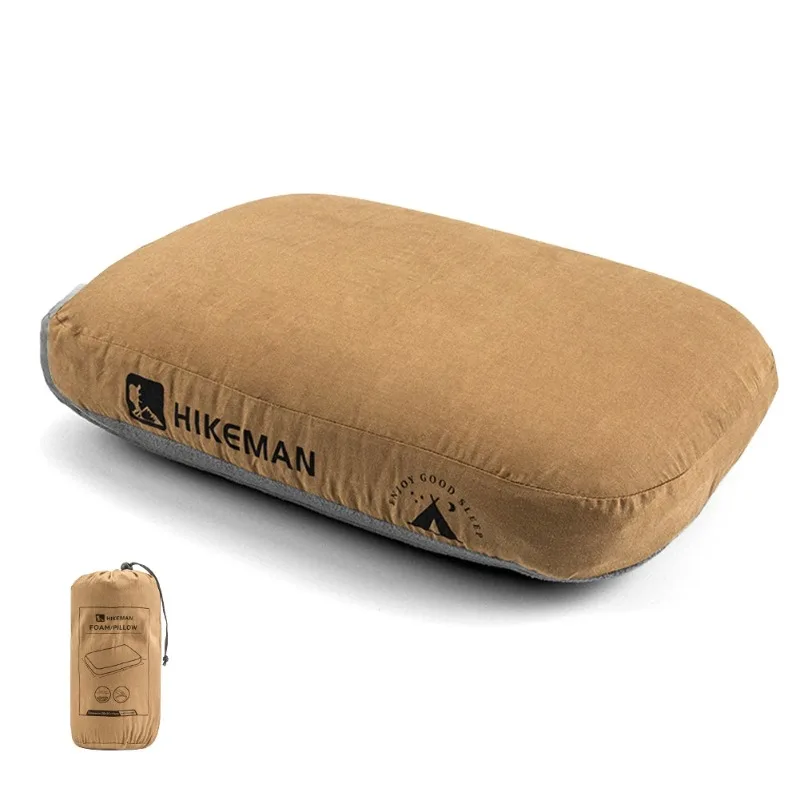 HIKEMAN Portable Camping Soft Memory Foam Pillow Hike Outdoor Travel Cervical Pillow Slow Rebound Memory Pillow For Neck Support