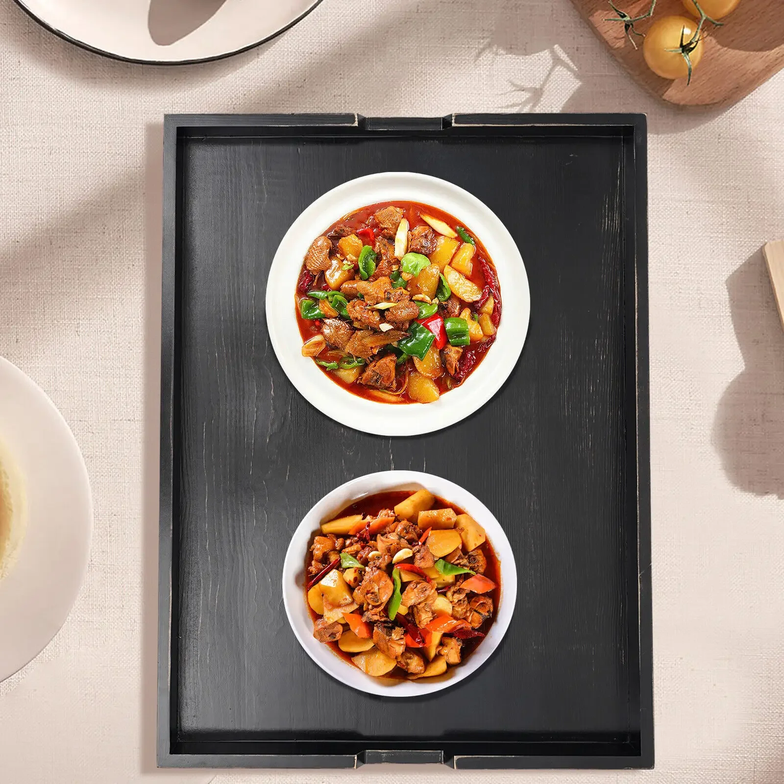 

Wood Stove Top Cover Noodle Board for Gas and Electric Stoves, Pine Wood Countertop Protector and Serving Tray