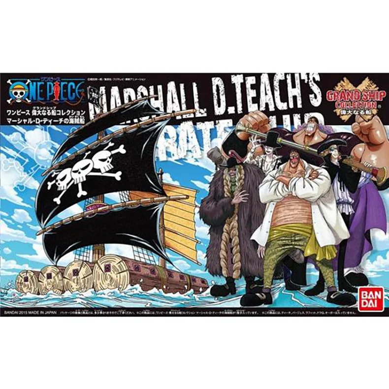 BANDAI ONE PIECE Model Kit Grand Ship Collection Marshall·D·Teach Model Action Figures The Great Ship Series Original