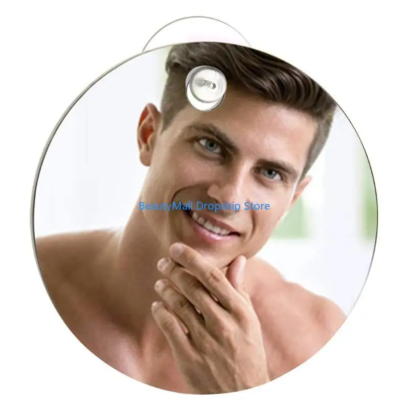 

40JD Anti-Fog Shower Mirror Bathroom Fogless Fog Shaving Mirror Washroom Travel Accessories for Men Women