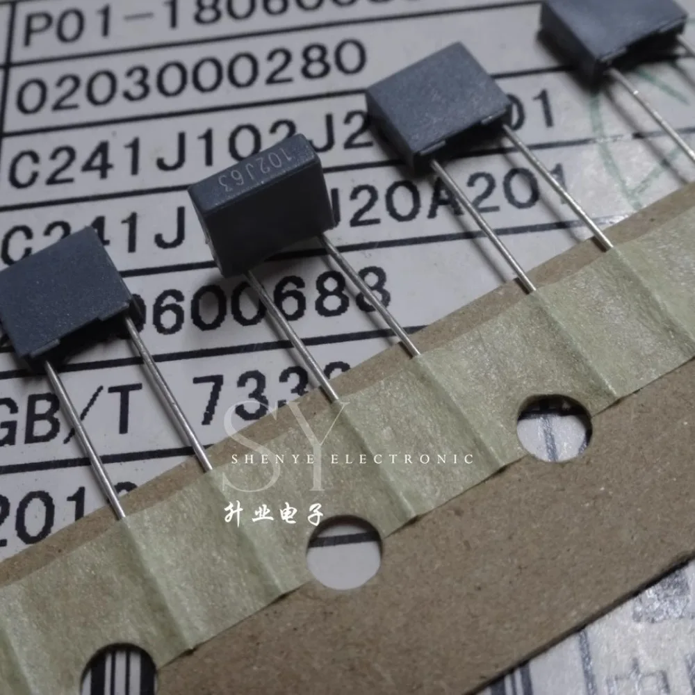 20 шт. C241J 0,001 мкФ/63 В 1,0nf 1n0 1000pf 102 новый пленочный конденсатор 5 мм