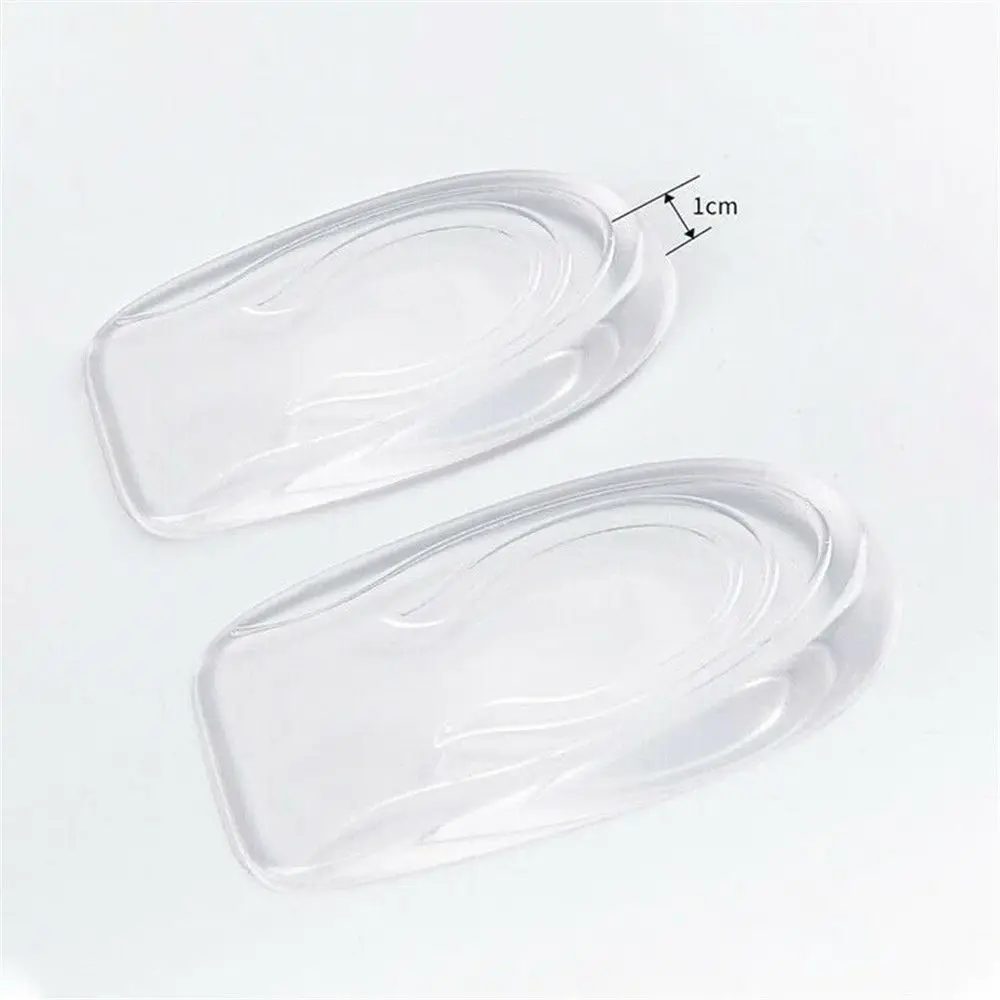 1 Pair Shoe Accessories Invisible Portable Soft Taller Height Increase Shoe Insoles Silicone Gel Heel Insert Pad
