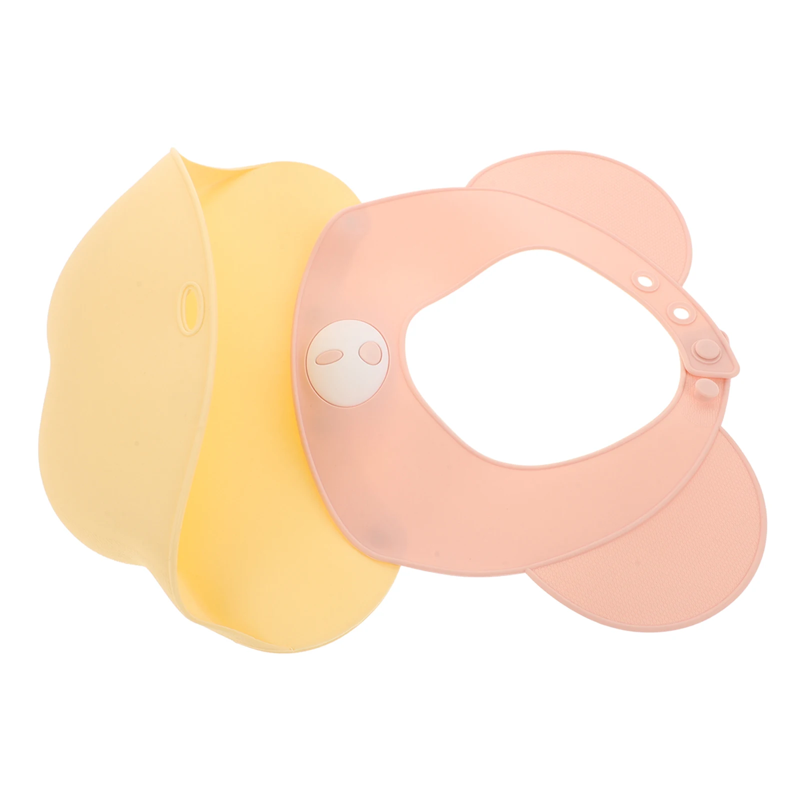 

Baby Silicone Bibs Waterproof Feeding Drool Bibs Adjustable Size Newborn Child Lightweight Easy Clean Cute Bear Design Baby