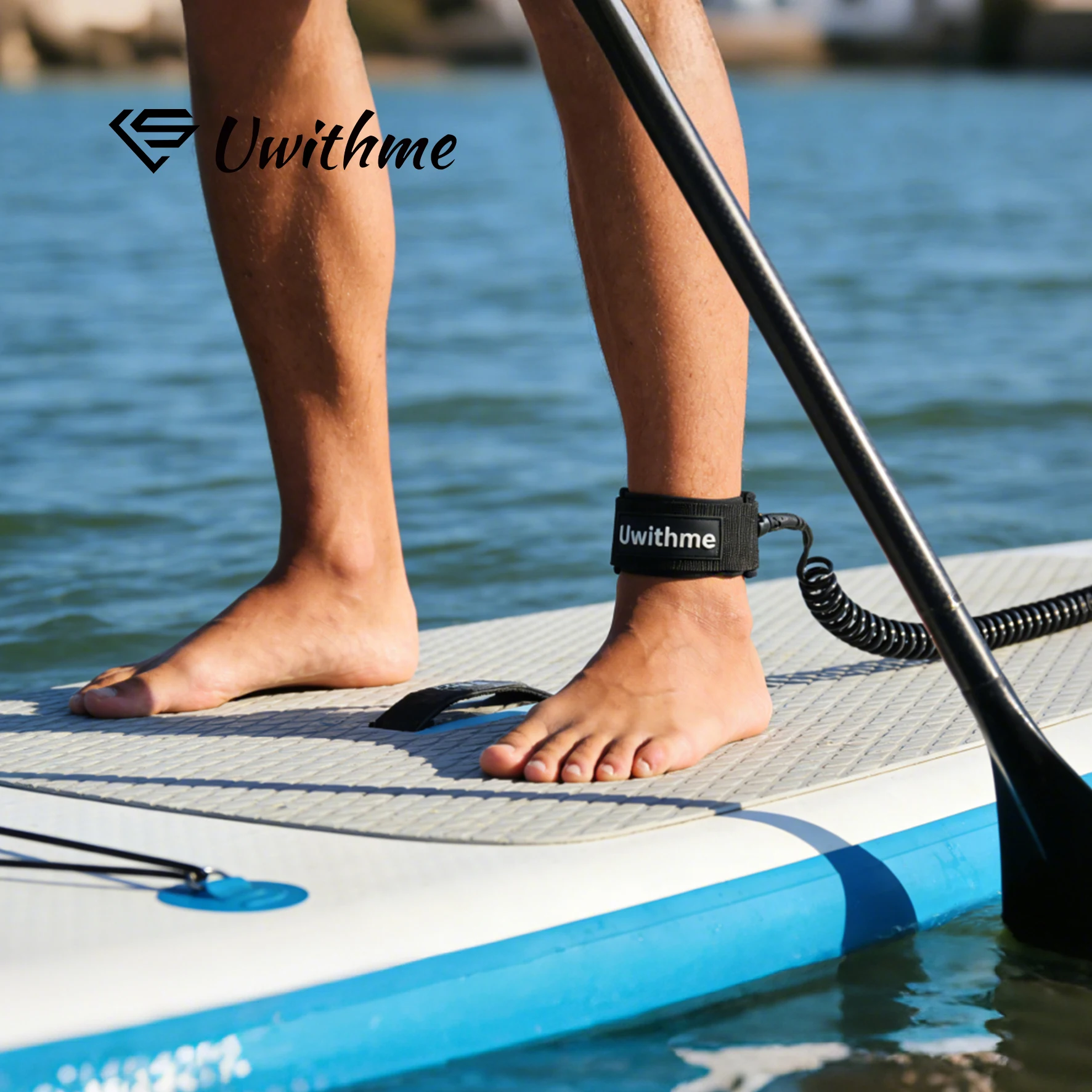 5mm/6mm SUP Ankle Leash Surfboard Coiled Stand UP Paddle Board TPU Paddle Board Foot Leg Rope Practical Surfing Safety Accessory