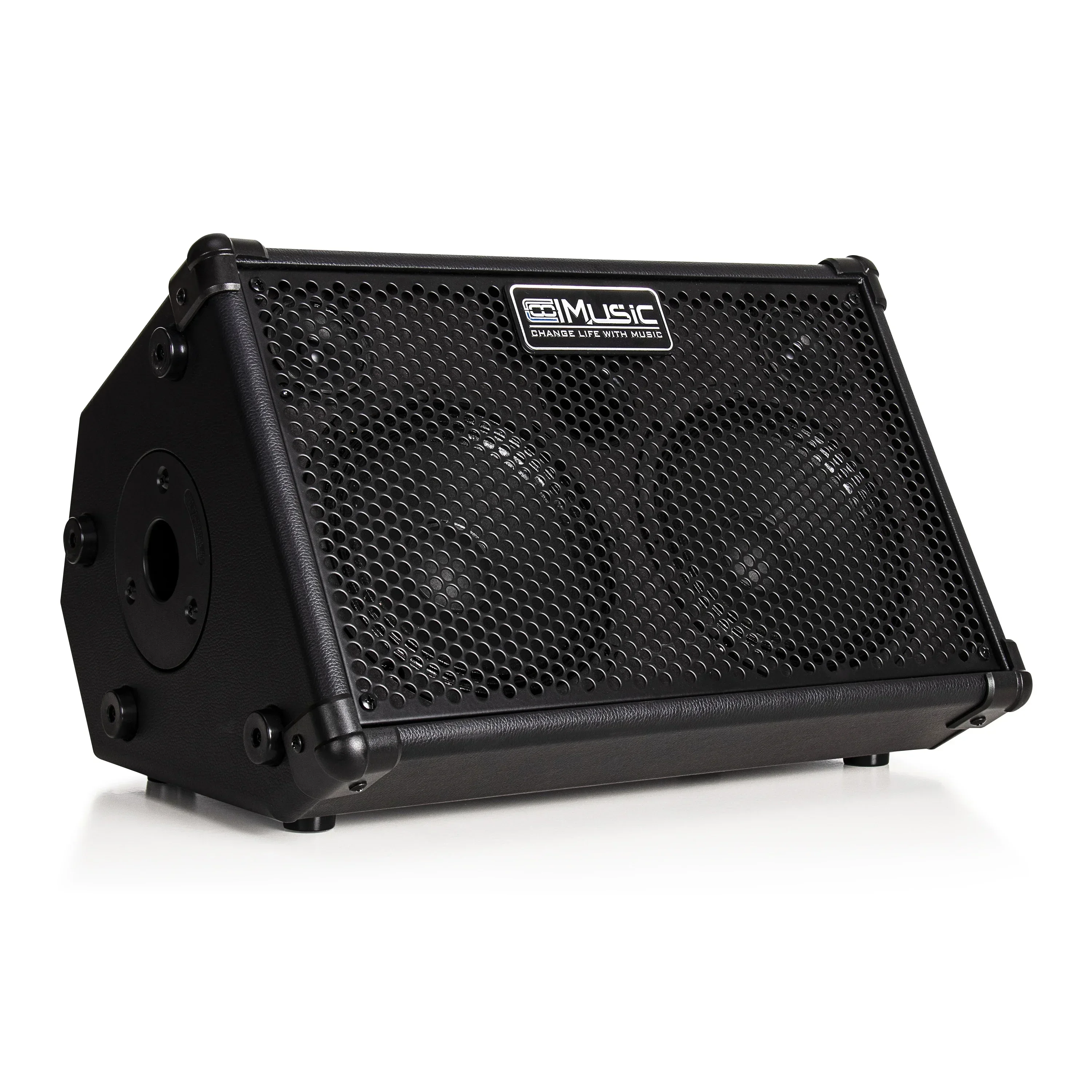 New COOLMUSIC BP40D 80W Battery Powered Acoustic Guitar Amplifier With Microphone Input Portable Smart Speaker