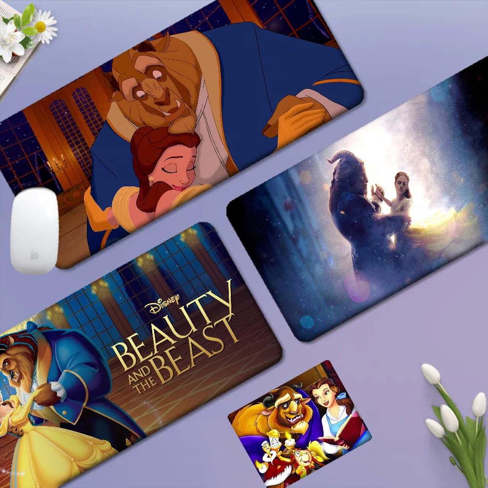 

Disney Beauty And The Beast Mousepad In Stocked Laptop Gaming Mice Mousepad Size for large Edge Locking Game Keyboard Pad