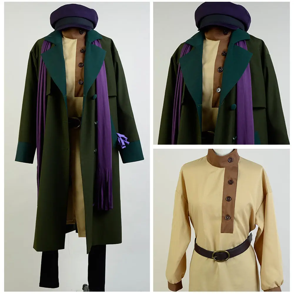 Disfraz de Anastasia Romanov Anya para hombre, traje de Cosplay, uniforme, abrigo, atuendo de Halloween